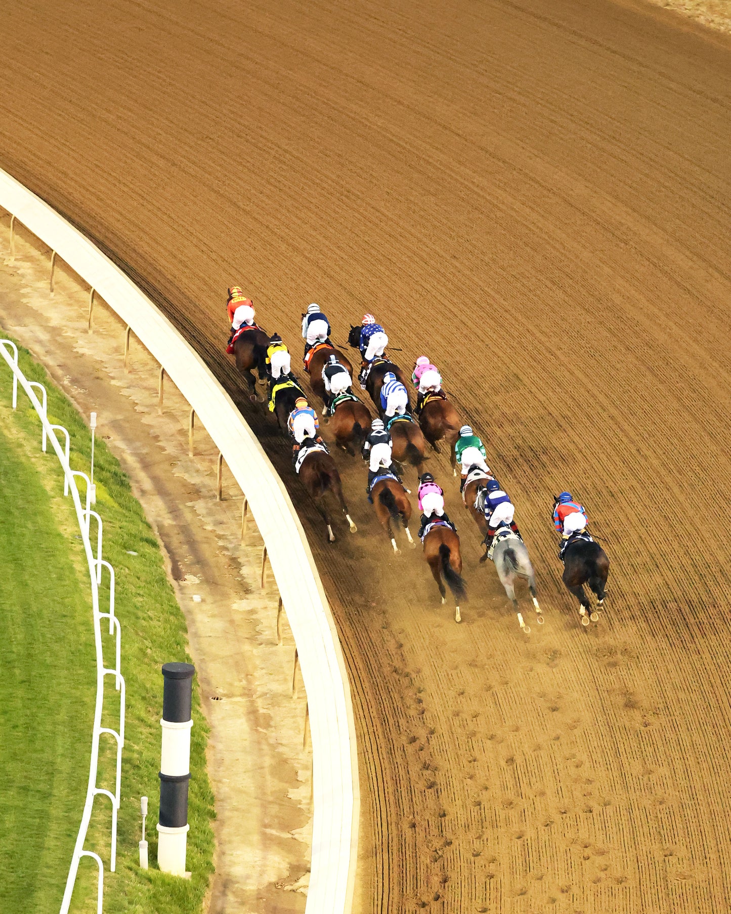 ALWAYS A RUNNER - 050126 - Race 13 - CD The Longines Kentucky Oaks G1 - 152nd Running - Aerial First Turn 02 - Coady Media - Kurtis Coady Photography
