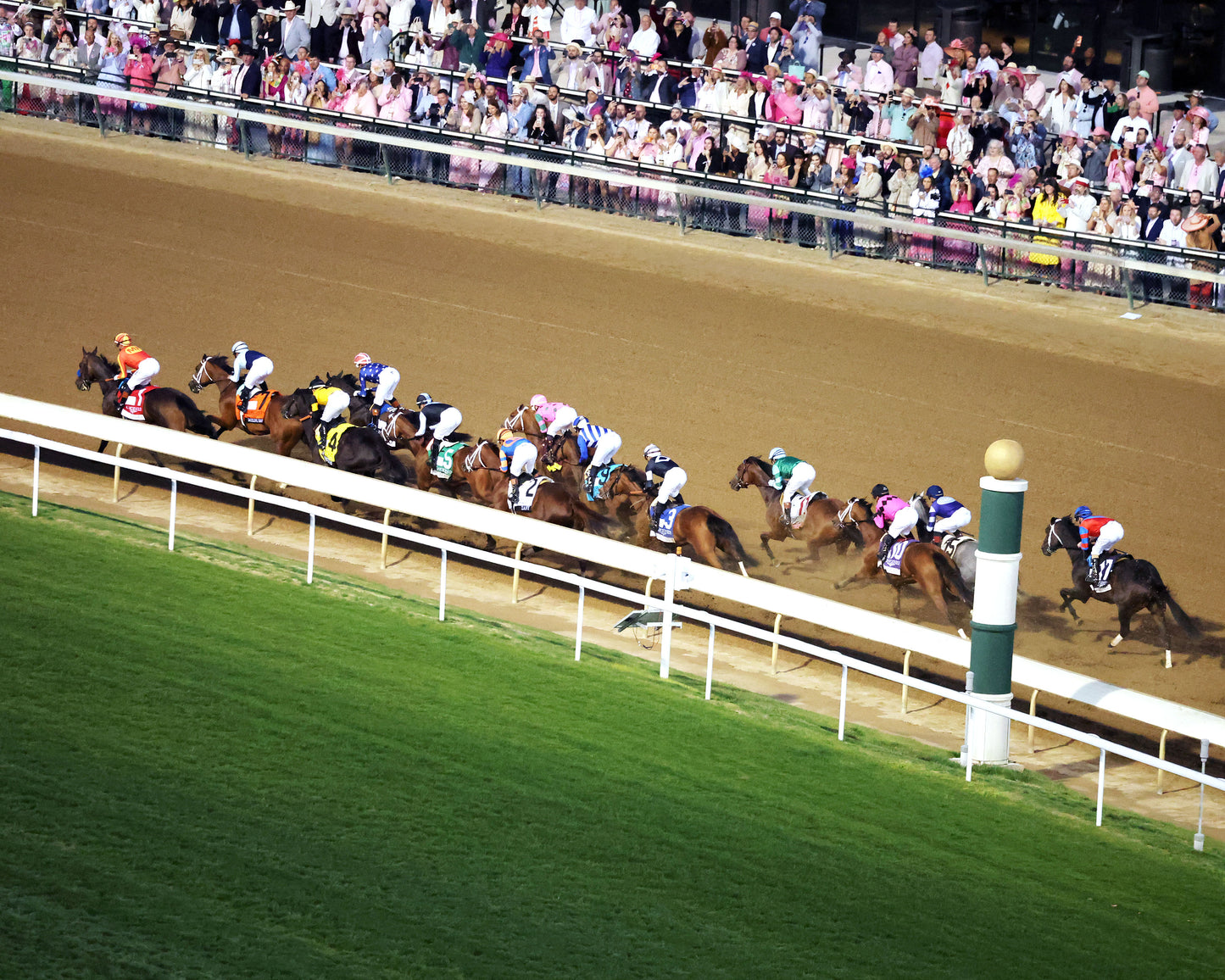 ALWAYS A RUNNER - 050126 - Race 13 - CD The Longines Kentucky Oaks G1 - 152nd Running - Aerial First Turn 04 - Coady Media - Kurtis Coady Photography