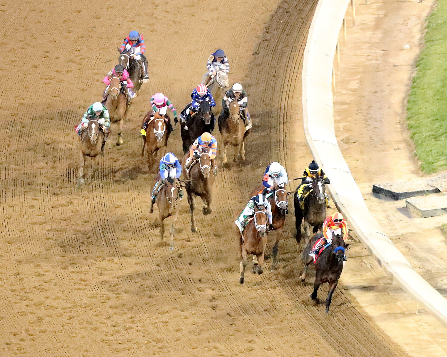ALWAYS A RUNNER - 050126 - Race 13 - CD The Longines Kentucky Oaks G1 - 152nd Running - Aerial Turn 01 - Coady Media - Kurtis Coady Photography