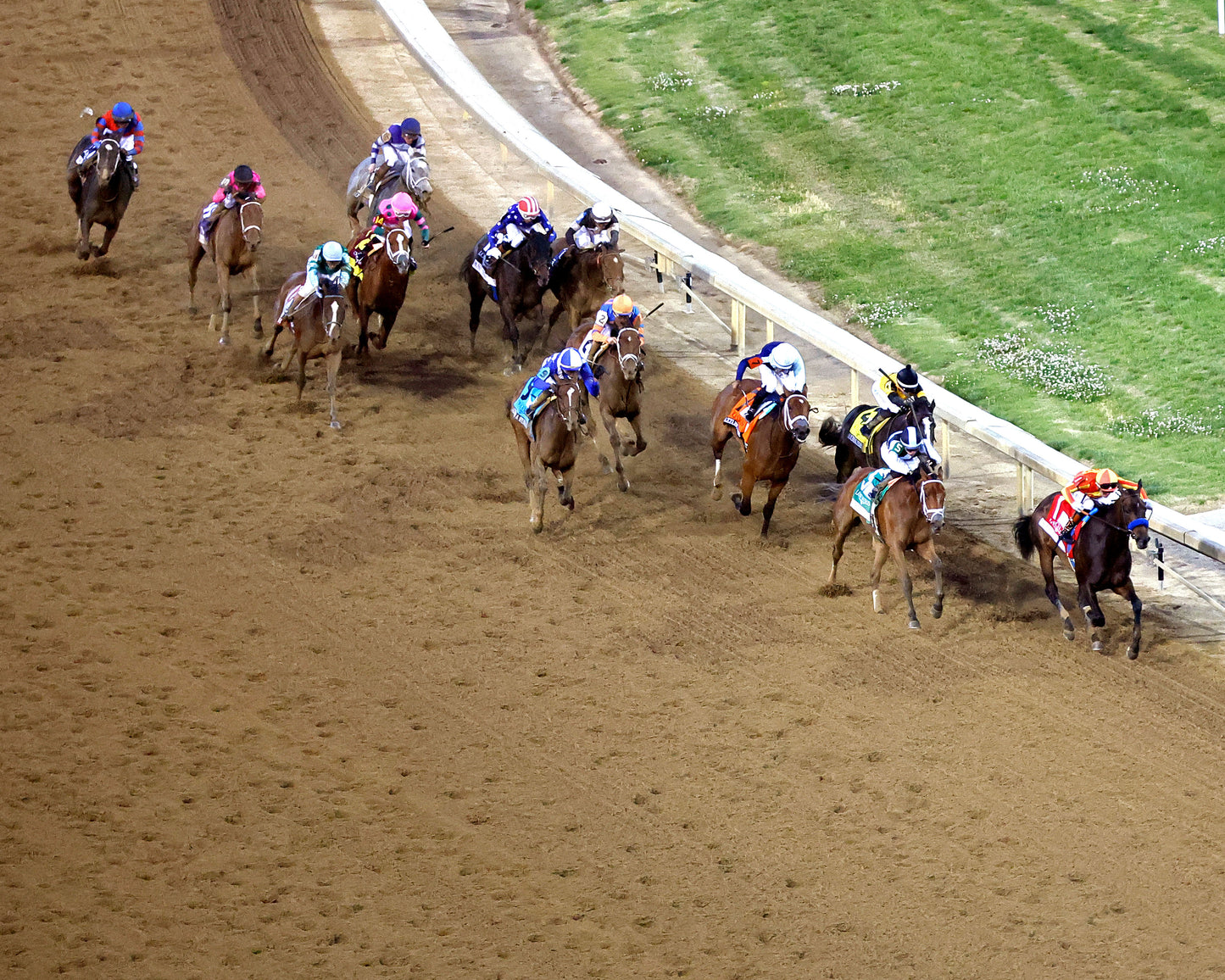 ALWAYS A RUNNER - 050126 - Race 13 - CD The Longines Kentucky Oaks G1 - 152nd Running - Aerial Turn 02 - Coady Media - Kurtis Coady Photography