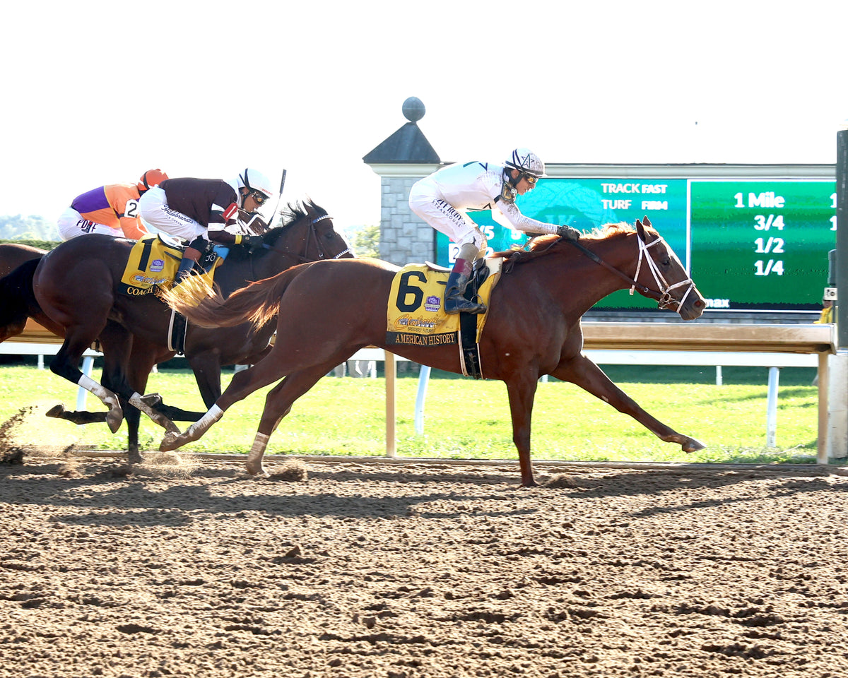 AMERICAN HISTORY - The Claiborne Breeders' Futurity G1 - 10-03-26 - R09 - KEE - Finish 01
