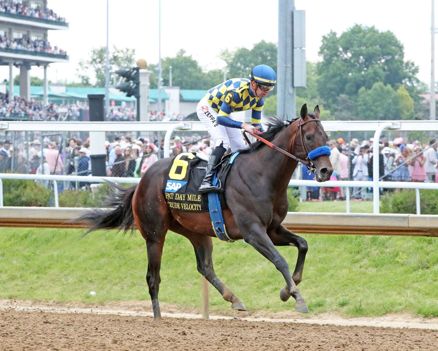 CRUDE VELOCITY - The Pat Day Mile G2 - 05-02-26 - R08 - CD - Gallop Out 02 - Coady Media - Kurtis Coady Photography