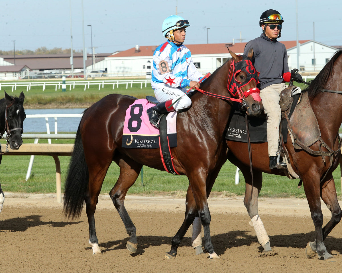FLYING BEACH - Miss Roxie Little Juvenile Stakes - 10-24-26 - R09 - Horseshoe Indiana - Post Parade 01 - Casey Cable - Coady Media - Kurtis Coady Photography