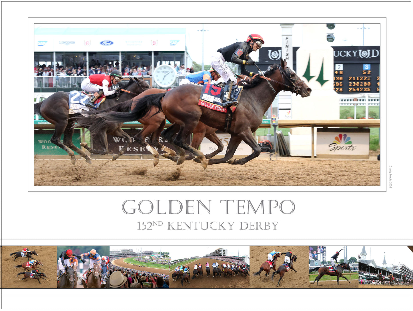 GOLDEN TEMPO - The Kentucky Derby G1 - 152nd Running - Limited Edition 18x24 Print (250) - Coady Media - Kurtis Coady Photography