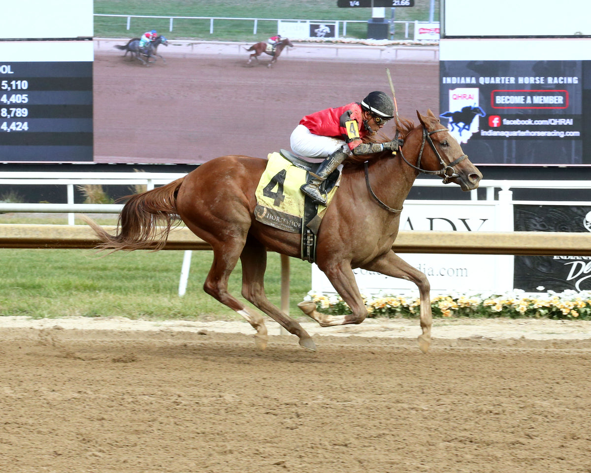 Q'S DISCO DANCER - Back Home Again - 26th Running - 09-30-26 - R04 - Horseshoe Indiana - Finish 01 - Sammantha Pagels