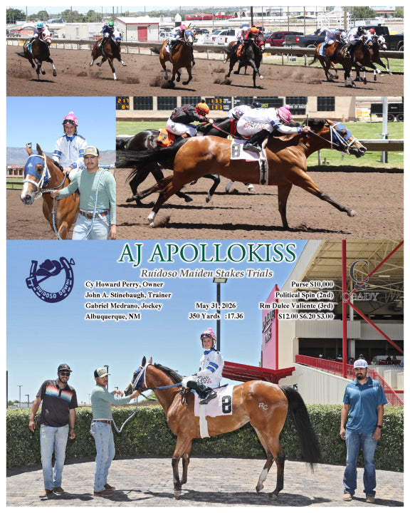 AJ APOLLOKISS - Ruidoso Maiden Stakes Trials - 05-31-26 - R01 - RUI