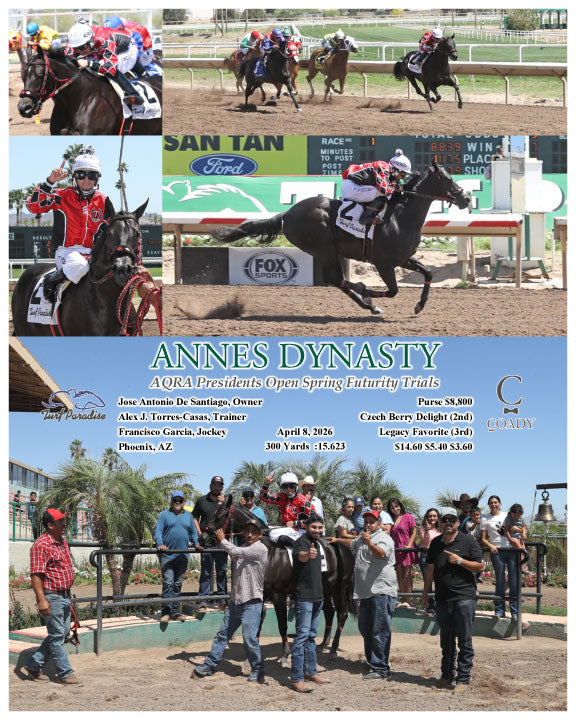 ANNES DYNASTY - AQRA Presidents Open Spring Futurity Trials - 04-08-26 - R01 - TUP - Coady Media - Kurtis Coady Photography