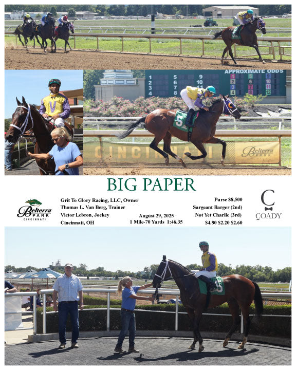 BIG PAPER - 082925 - Race 01 - - Coady Media - Kurtis Coady Photography
