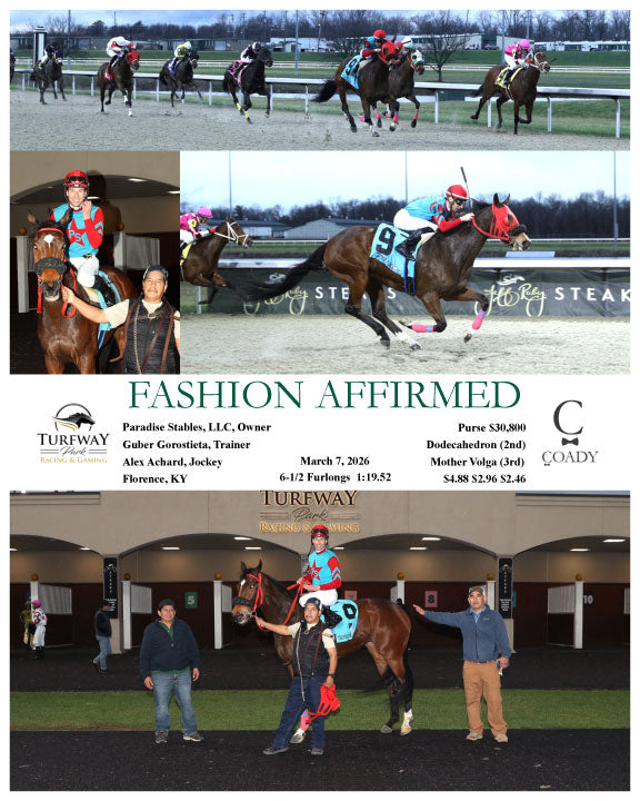 FASHION AFFIRMED - 030726 - Race 01 - TP - Coady Media - Kurtis Coady Photography
