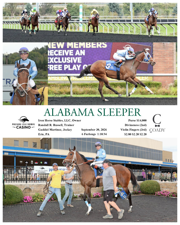 ALABAMA SLEEPER - 09-30-26 - R02 - PID