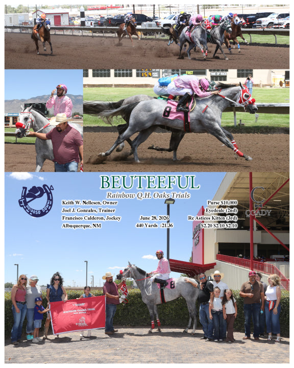 BEUTEEFUL - Rainbow Q.H. Oaks Trials - 06-28-26 - R02 - RUI