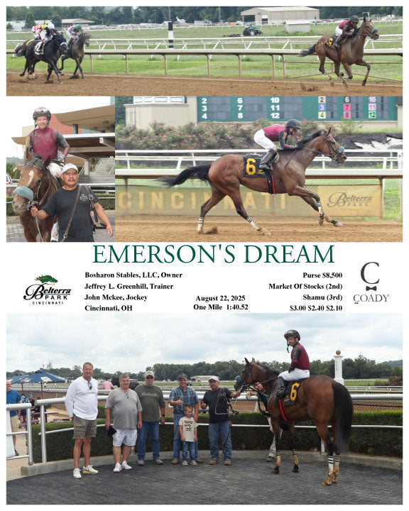 EMERSON'S DREAM - 082225 - Race 02 - BTP - Coady Media - Kurtis Coady Photography