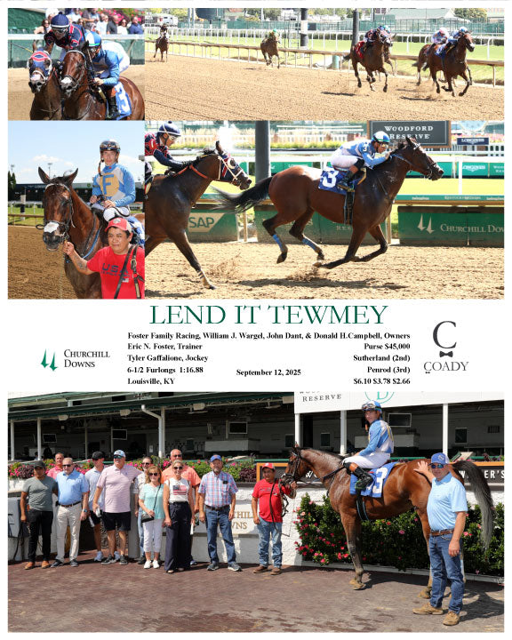 LEND IT TEWMEY - 091225 - Race 02 - CD - Coady Media - Kurtis Coady Photography