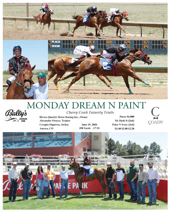 MONDAY DREAM N PAINT - Cherry Creek Futurity Trials - 06-19-26 - R02 - ARP