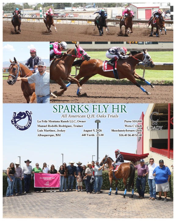SPARKS FLY HR - All American Q.H. Oaks Trials - 08-09-26 - R02 - RUI
