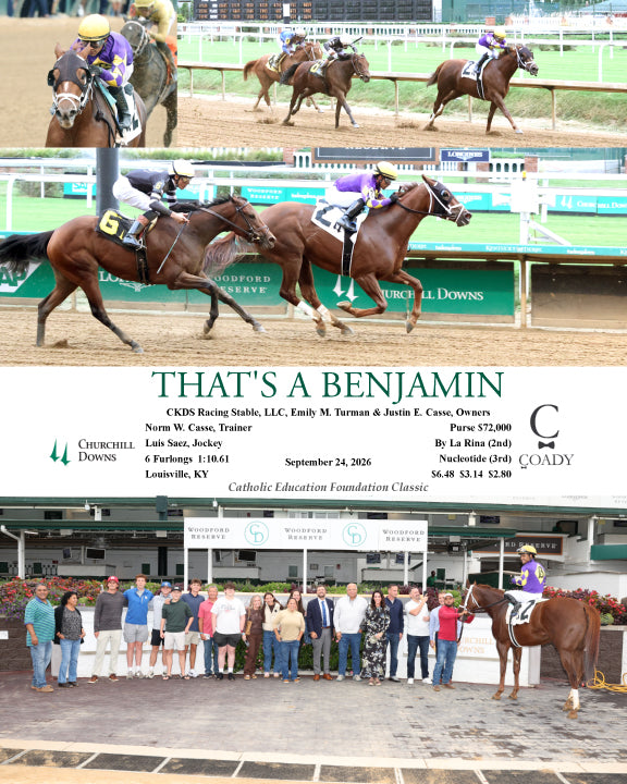 THAT'S A BENJAMIN - 092426 - Race 02 - CD