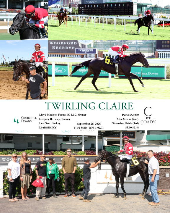 TWIRLING CLAIRE - 092526 - Race 02 - CD