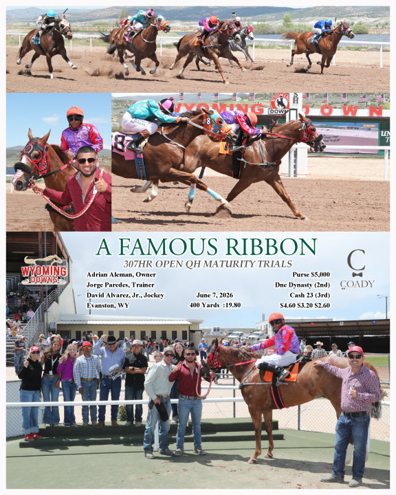 A FAMOUS RIBBON - 307HR OPEN QH MATURITY TRIALS - 06-07-26 - R03 - WYO