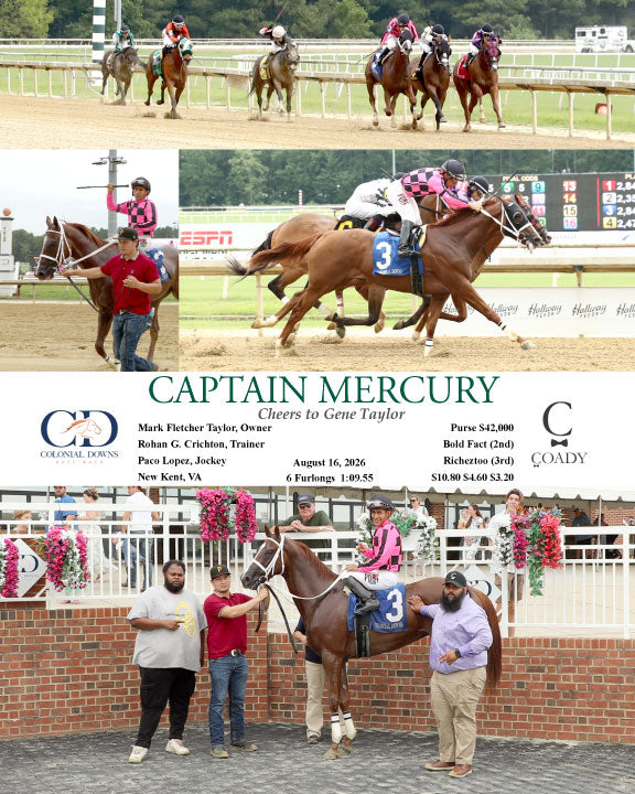 CAPTAIN MERCURY - Cheers to Gene Taylor - 08-16-26 - R03 - CNL