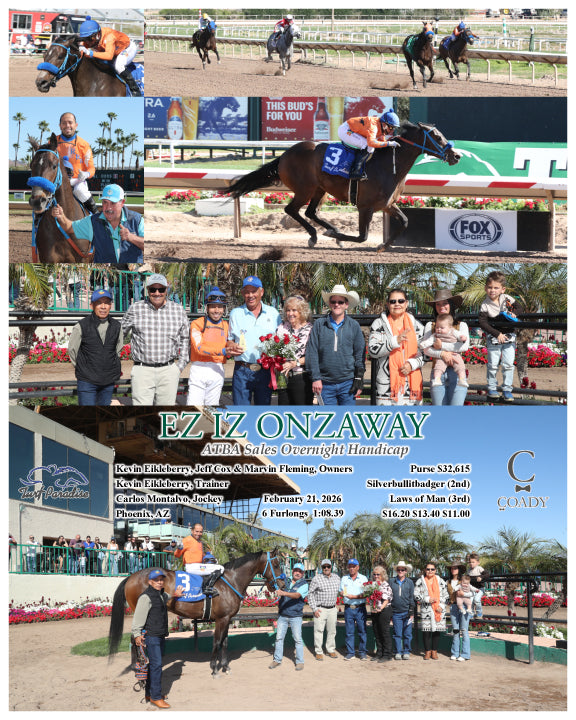 EZ IZ ONZAWAY - ATBA Sales Overnight Handicap - 02-21-26 - R03 - TUP - Coady Media - Kurtis Coady Photography