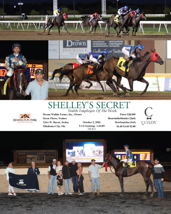 SHELLEY'S SECRET - Stable Employee Of The Week - 10-02-26 - R03 - RP