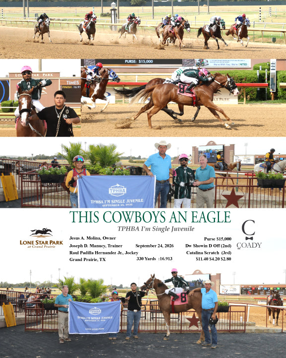 THIS COWBOYS AN EAGLE - 092426 - Race 03 - LSP TPHBA I'm Single Juvenile