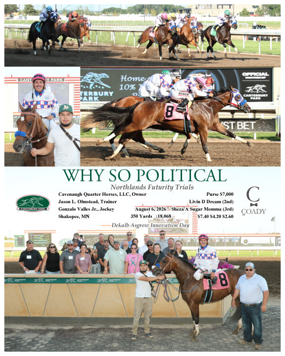 WHY SO POLITICAL - Northlands Futurity Trials - 08-06-26 - R03 - CBY