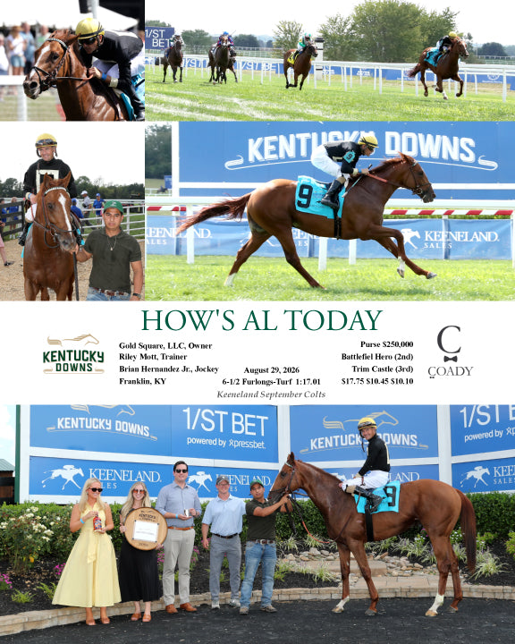 HOW'S AL TODAY - 082926 - Race 04 - KD