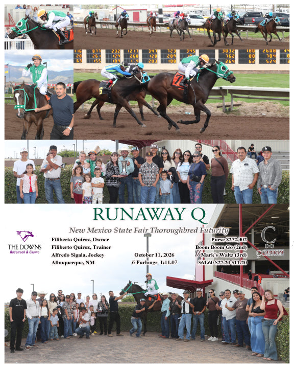 RUNAWAY Q - New Mexico State Fair Thoroughbred Futurity - 10-11-26 - R04 - ALB