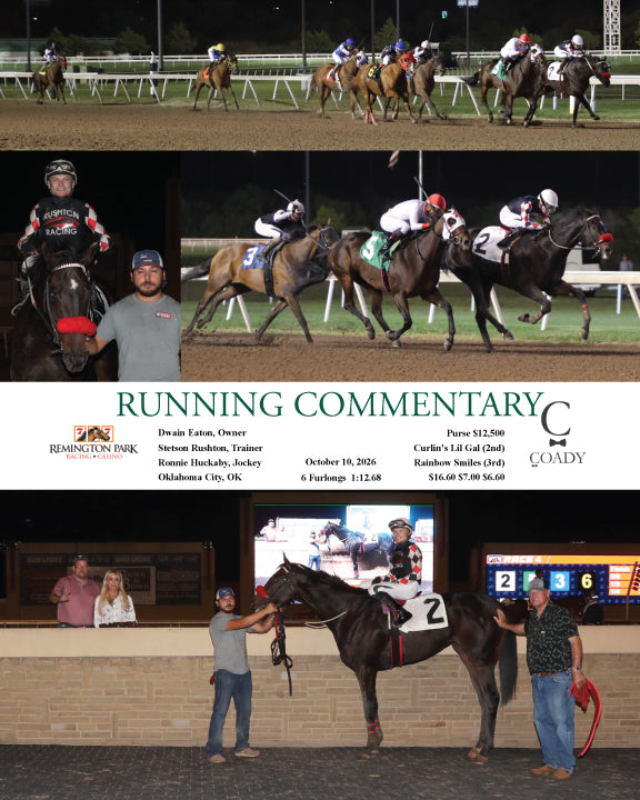 RUNNING COMMENTARY - 10-10-26 - R04 - RP