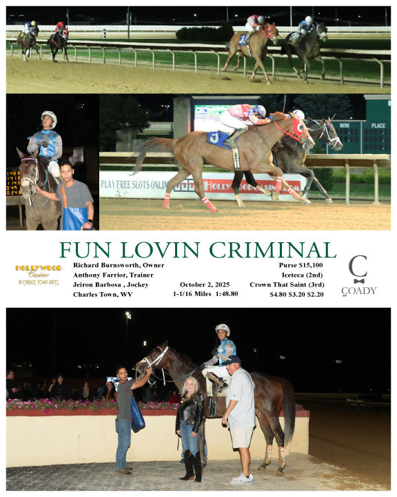 FUN LOVIN CRIMINAL - 100225 - Race 05 - CT