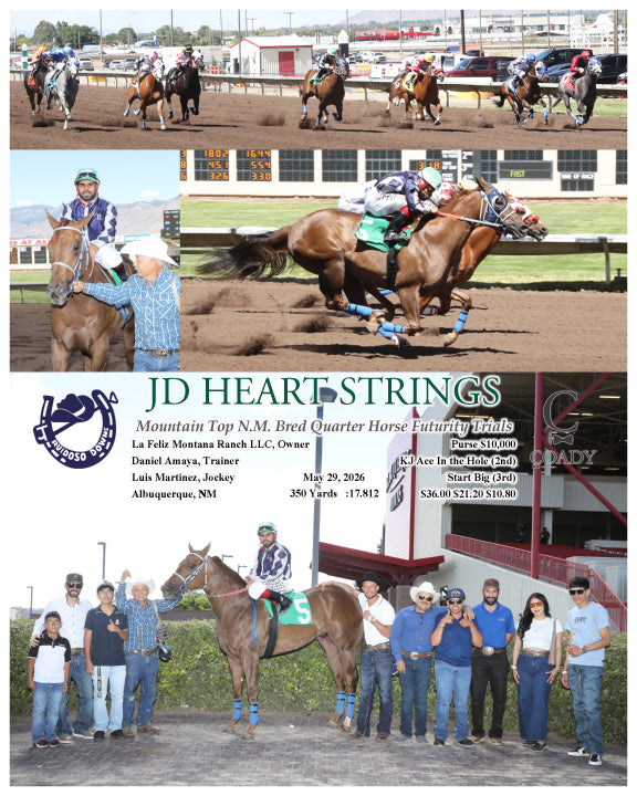 JD HEART STRINGS - Mountain Top N.M. Bred Quarter Horse Futurity Trials - 05-29-26 - R05 - RUI