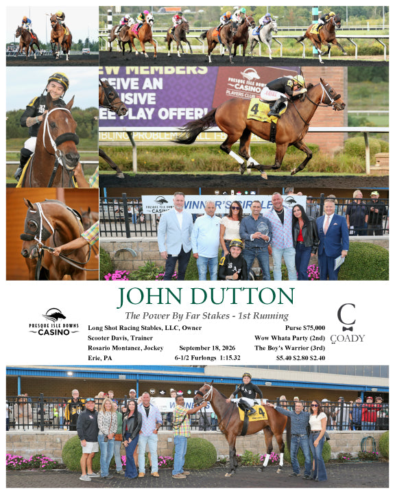 JOHN DUTTON - The Power By Far Stakes - 1st Running - 09-18-26 - R05 - PID