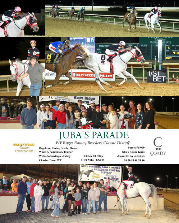 JUBA'S PARADE - WV Roger Ramey Breeders Classic Distaff - 10-10-26 - R05 - CT