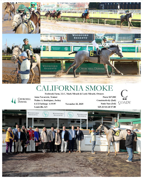 CALIFORNIA SMOKE - 112225 - Race 06 - CD