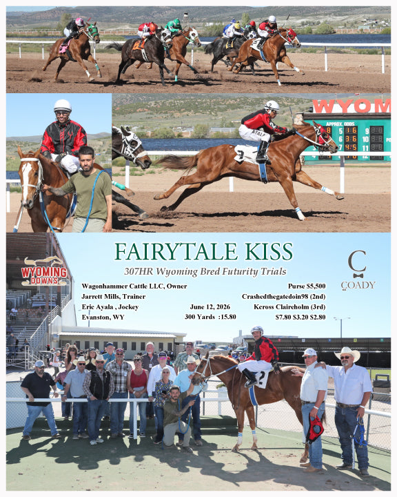 FAIRYTALE KISS - 307HR Wyoming Bred Futurity Trials - 06-12-26 - R06 - WYO