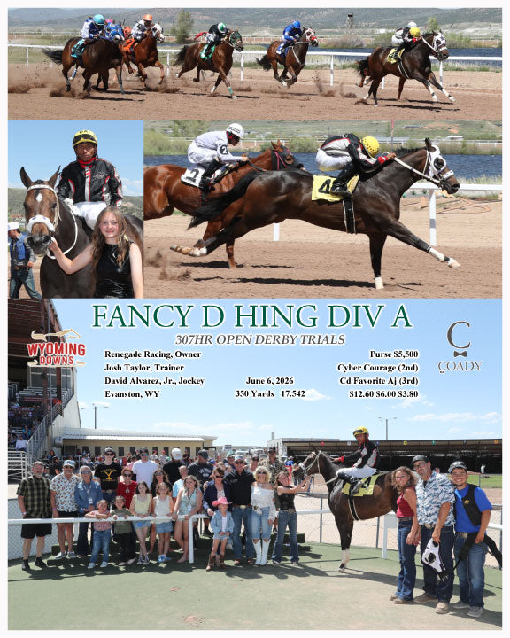 FANCY DASHING DIVA - 307HR OPEN DERBY TRIALS - 06-06-26 - R06 - WYO
