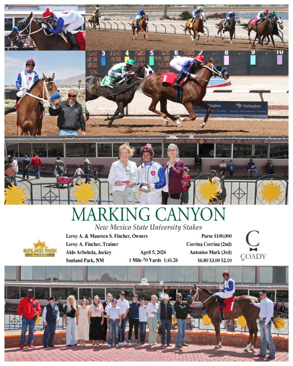 MARKING CANYON - New Mexico State University Stakes - 04-05-26 - R06 - SUN - Coady Media - Kurtis Coady Photography