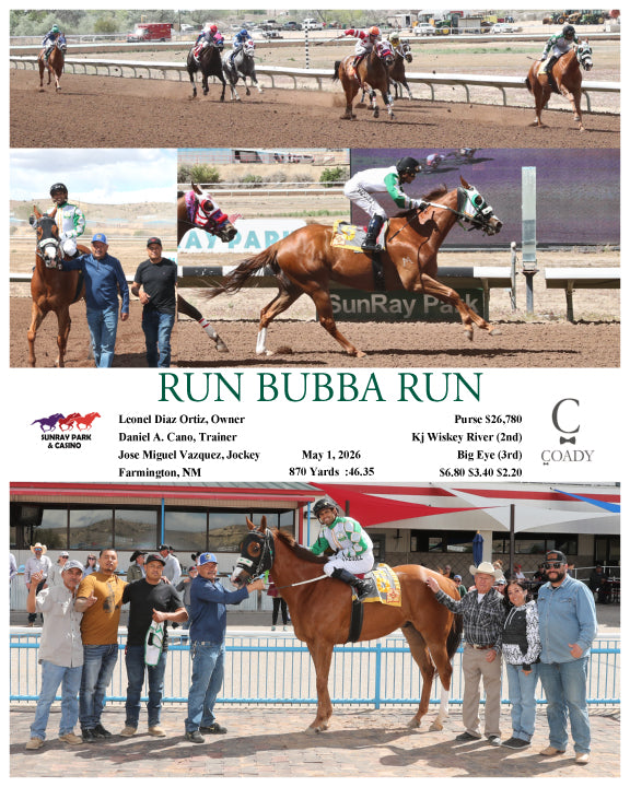 RUN BUBBA RUN - 05-01-26 - R06 - SRP - Coady Media - Kurtis Coady Photography