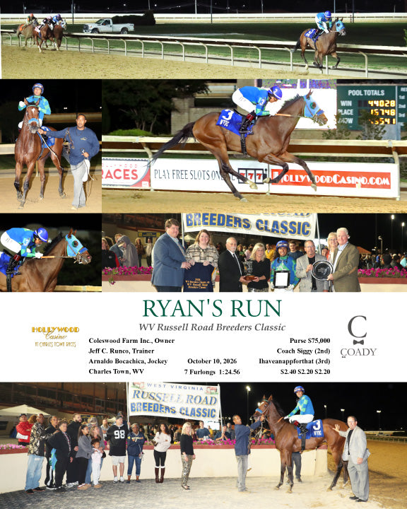RYAN'S RUN - WV Russell Road Breeders Classic - 10-10-26 - R06 - CT