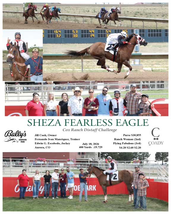 SHEZA FEARLESS EAGLE - 071826 - Race 06 - ARP