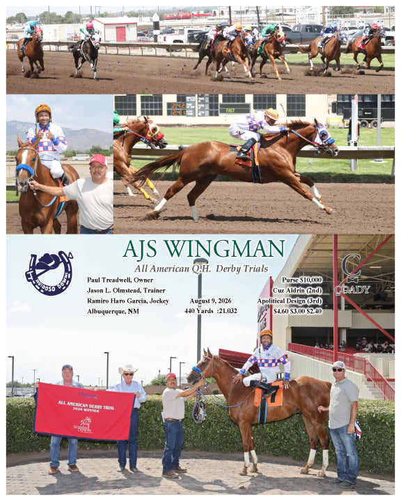 AJS WINGMAN - All American Q.H. Derby Trials - 08-09-26 - R07 - RUI