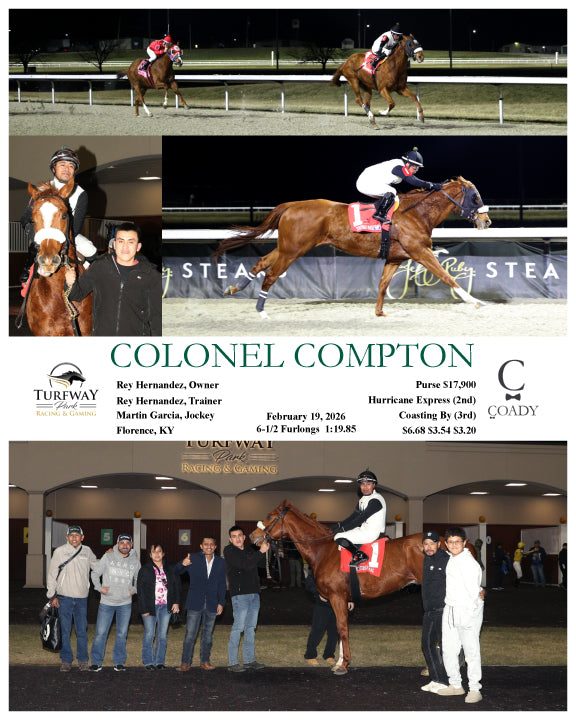 COLONEL COMPTON - 021926 - Race 07 - TP - Coady Media - Kurtis Coady Photography