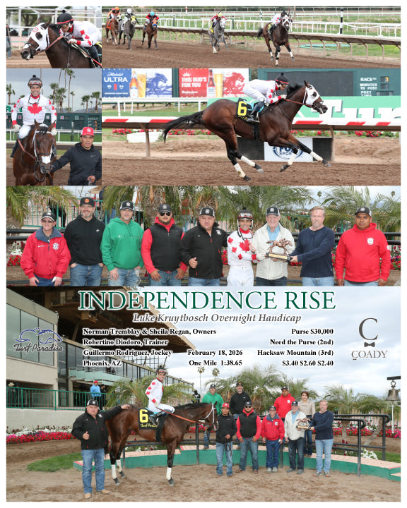 INDEPENDENCE RISE - Luke Kruytbosch Overnight Handicap - 02-18-26 - R07 - TUP - Coady Media - Kurtis Coady Photography