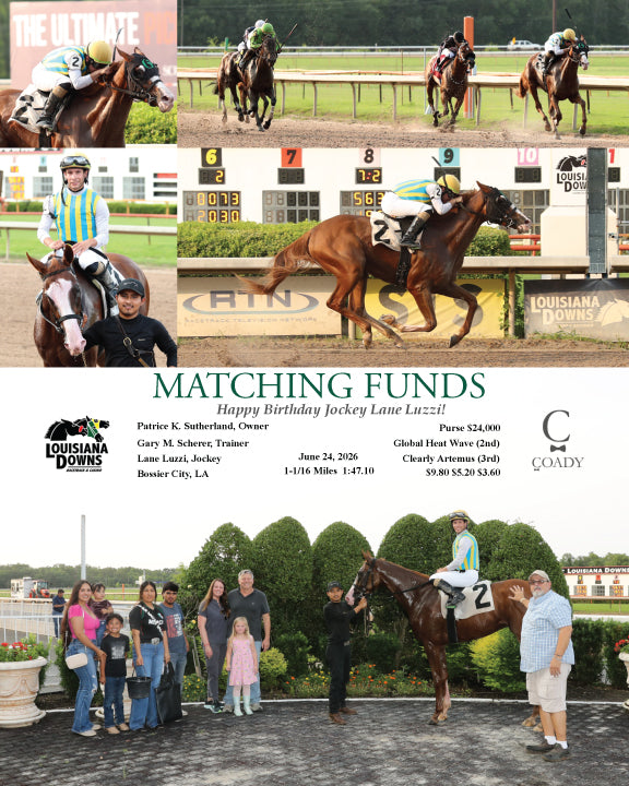 MATCHING FUNDS - Happy Birthday Jockey Lane Luzzi! - 06-24-26 - R07 - LAD
