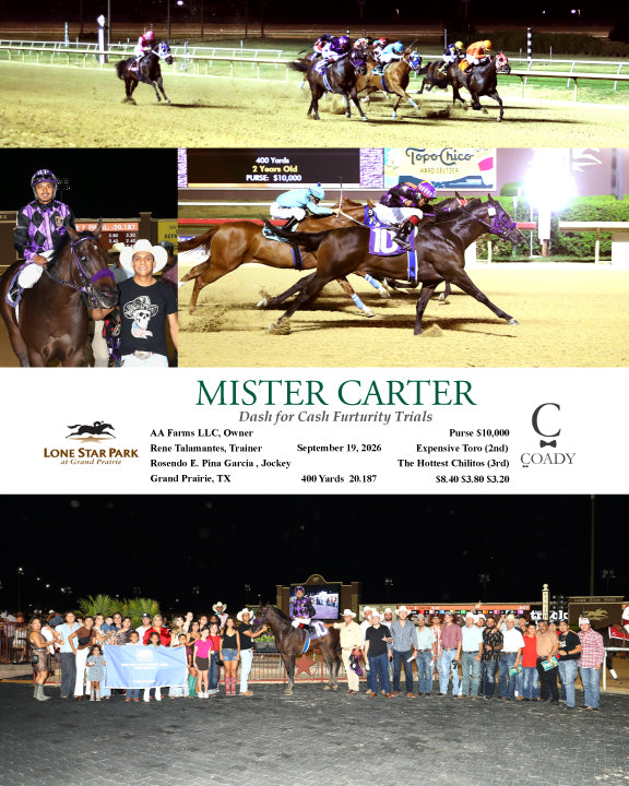 MISTER CARTER - Dash for Cash Furturity Trials - 09-19-26 - R07 - LSP