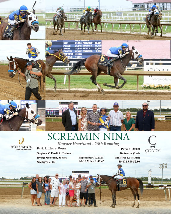 SCREAMIN NINA - Hoosier Heartland - 26th Running - 09-11-26 - R07 - IND