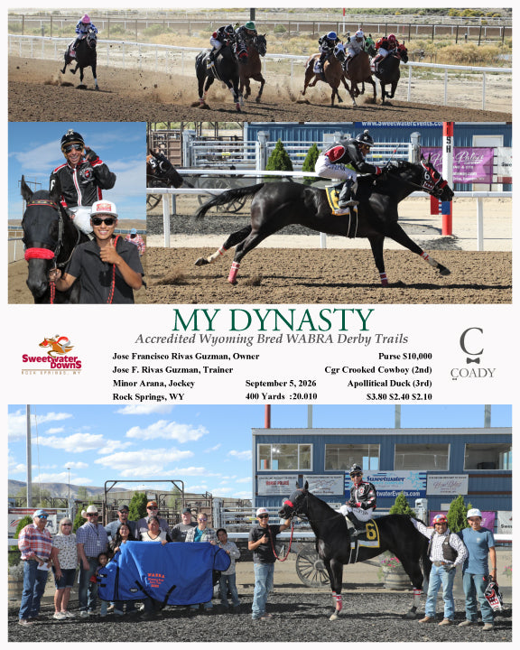 MY DYNASTY - Accredited Wyoming Bred WABRA Derby Trails - 09-05-26 - R07 - SWF