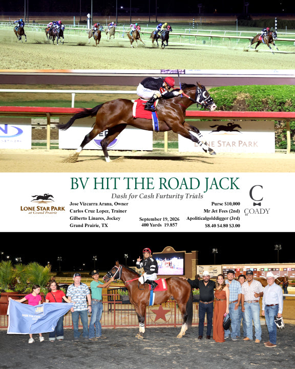 BV HIT THE ROAD JACK - Dash for Cash Furturity Trials - 09-19-26 - R08 - LSP