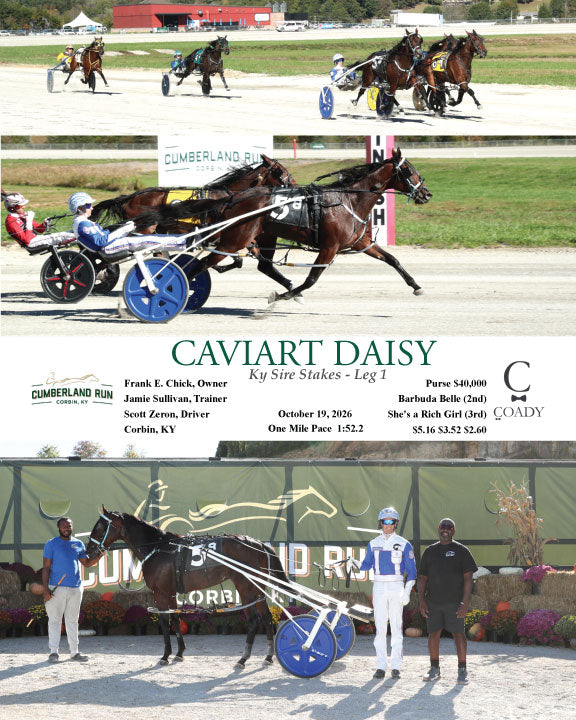 CAVIART DAISY - 101926 - Race 08 - CLR Ky Sire Stakes - Leg 1